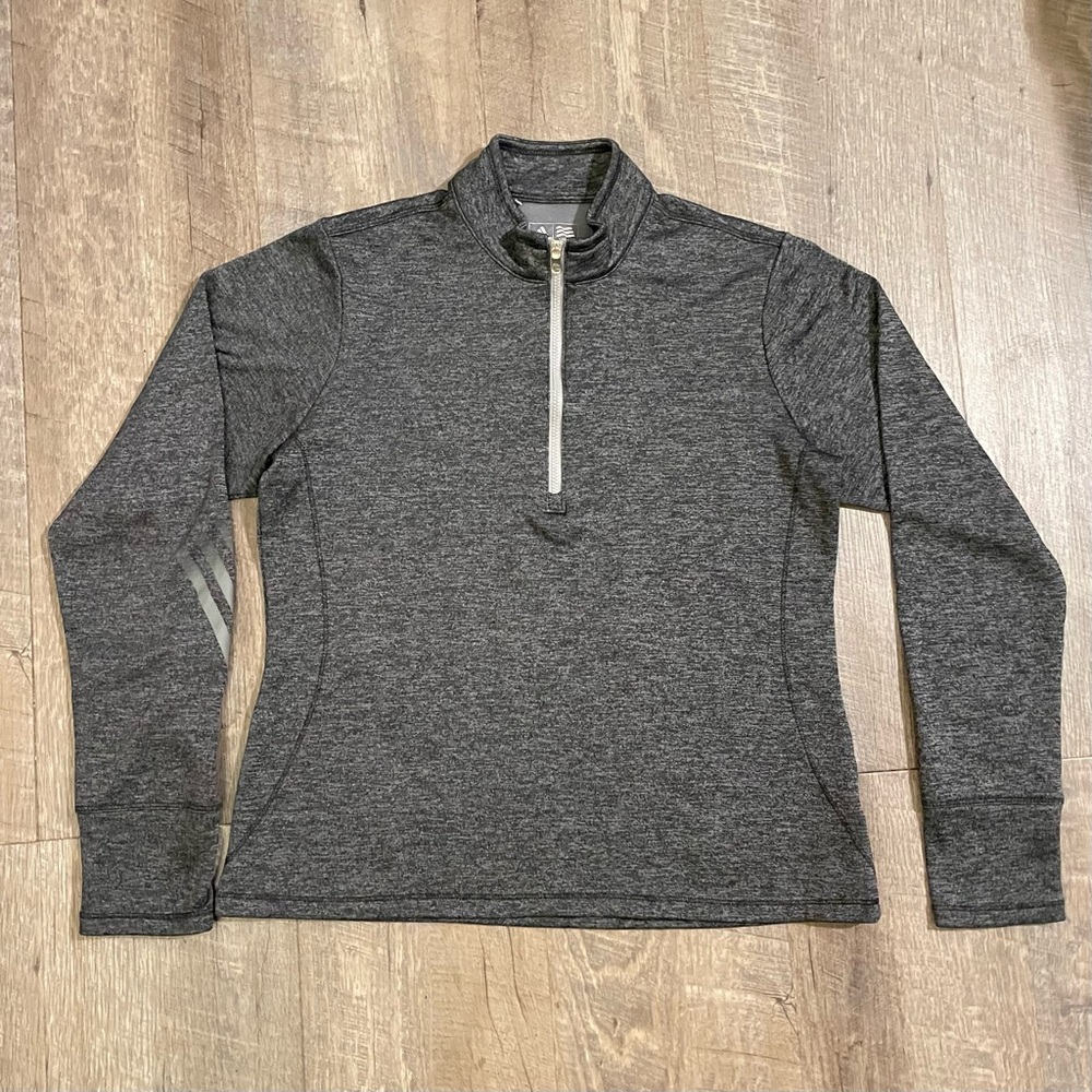 Adidas Gray Quarter-Zip Pullover
